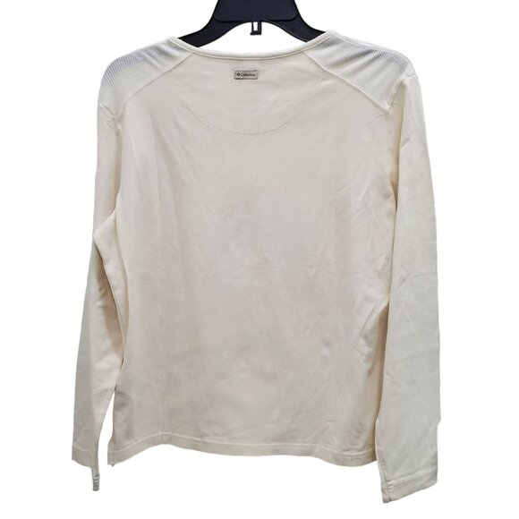Columbia‎ River Resort Cream Crew Neck Stretch Long Sleeve Active Outdoor Top L - Picture 7 of 7